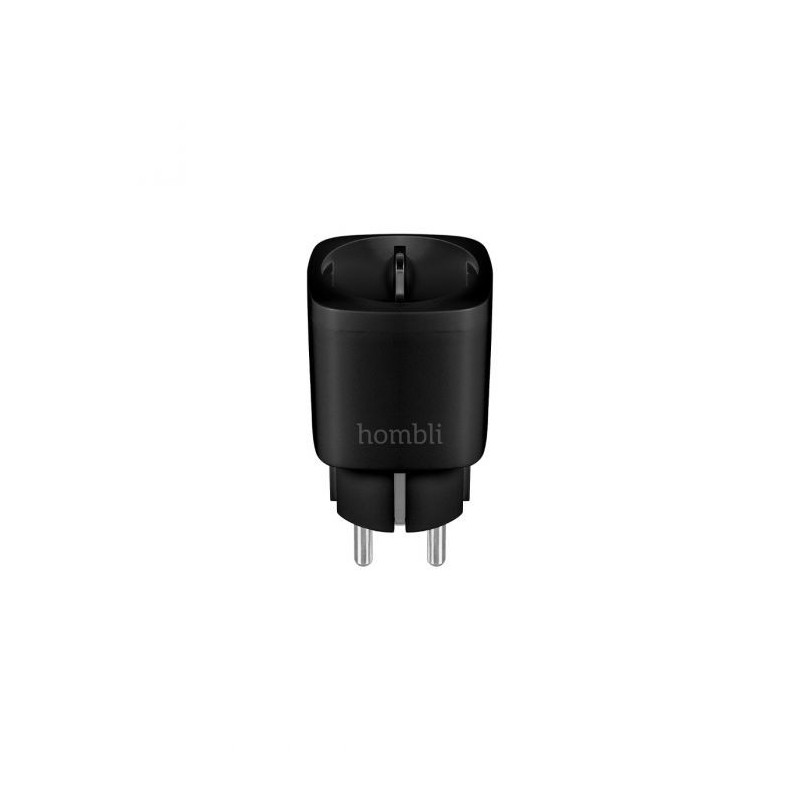 Hombli Smart Plug Steckdose EU schwarz, 3er Pack